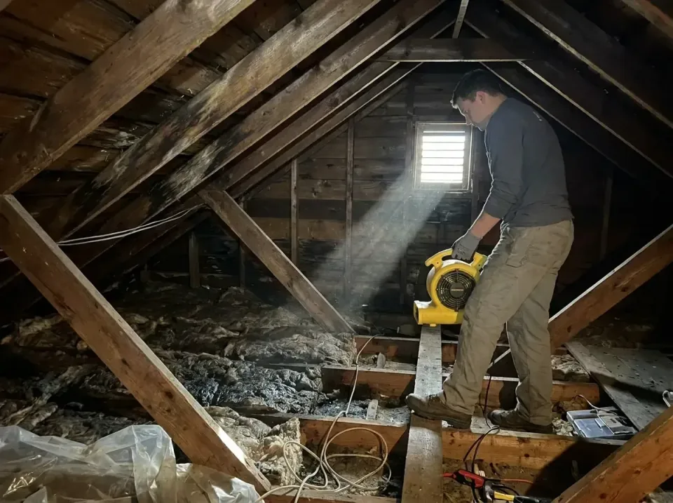 attic-water-damage-drying-proc-007 — frequently asked questions, Emergency Water Extraction & 24/7 Flood Response in Melissa…